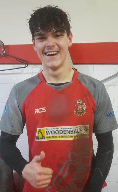 Tobi Pratt - a danger on the wing for The Scarlets and try scorer